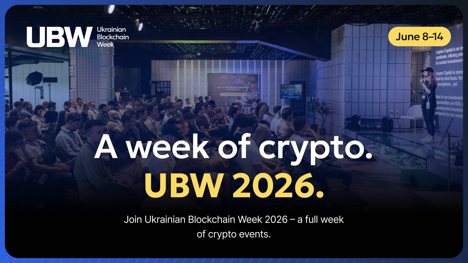 Photo - Ukrainian Blockchain Week 2026 in Kyiv
